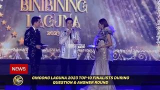 GINOONG LAGUNA 2023 TOP 10 QUESTION AND ANSWER ROUND