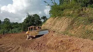 Bulldozer D6R XL Working Through Mountains For Plantation Roads. Vol. 6