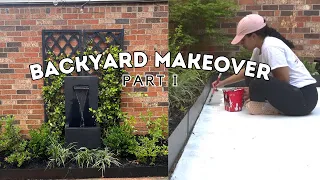 Backyard Courtyard Makeover Part 1: Transforming Overgrown Yard into Modern English Garden!