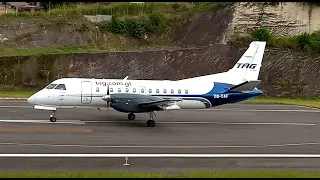 SAAB-340B de TAG Airlines despegando de Toncontin rumbo a Guatemala!!