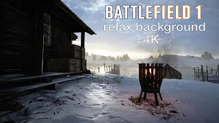 Snowy background to relax | battlefield 1 Snowing map to relax