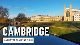 CAMBRIDGE | 4K Narrated Walking Tour | Let's Walk 2023