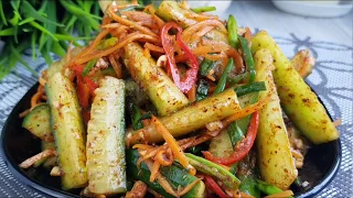 ОГУРЦЫ ПО КОРЕЙСКИ  БЫСТРО И ВКУСНО ПОКОРЯЕТ СРАЗУ