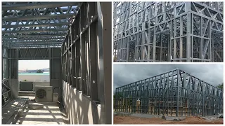 Cold formed steel frame building system for low cost housing projects