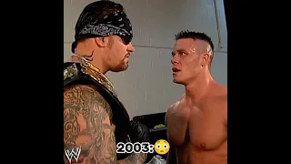 undertaker vs John Cena then and now #shorts#wwe#edits