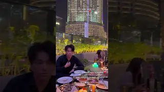 Dimash at Dubai welcome party