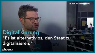 Interview mit Bundesjustizminister Marco Buschmann beim FDP-Parteitag | 28.04.2024