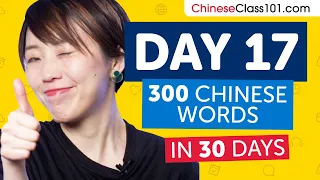 Day 17: 170/300 | Learn 300 Chinese Words in 30 Days Challenge