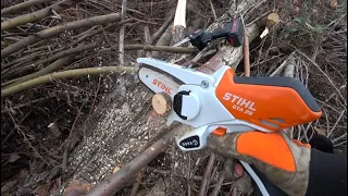 Тест в реальных условиях. STIHL GTA 26 против AVANT 24 Volt. Ручные беспроводные мини пилы