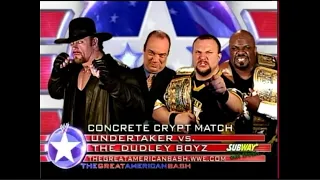 Story of The Undertaker vs. The Dudley Boyz | Great American Bash 2004