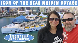 BOARDING & EXPLORING THE BIGGEST SHIP IN THE WORLD | ROYAL CARIBBEAN ICON OF THE SEAS MAIDEN VOYAGE
