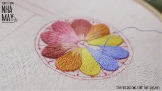 5 Lỗi sai cơ bản khi thêu đâm xô và bí quyết thêu mũi đâm xô đẹp | Embroider long and short stitch