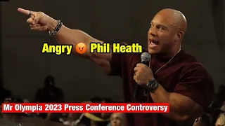 Phil Heath Angry In Press Conference Mr Olympia 2023 | Hadi Choopan |Mr Olympia || Controversy ||