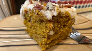 Pumpkin Carrot Cake with Cream Cheese Icing | Comforting Dessert