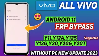 Vivo Android 11 FRP Bypass Y11,Y12A,Y12S,Y12G,Y20,Y20G,Y20T Without Pc | Google Account Bypass VIVO