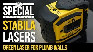 New Stabila LA-5P G 5 Point/Dot Green Laser Level for Plumb Walls @ STAFDA 2018