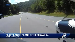 Pilot describes making emergency landing on Western North Carolina highway