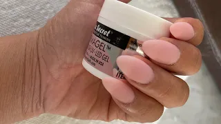 I’m trying cover blush UV led gel Mia secret .