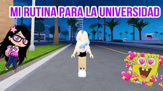 MI RUTINA PARA LA UNIVERSIDAD EN BERRY AVENUE/ ROBLOX