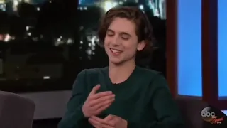 Timothée chalamet being awkward for almost 3 minutes straight