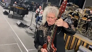 Queen + Adam Lambert soundcheck Nagoya Dome clip 30 Jan 2020