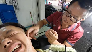 라오스 귀청소 Ear Cleaning in Laos