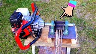 DIY How to make wood chipping machine. Amazing homemade inventions