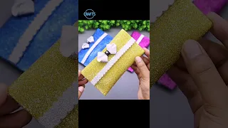 How to Make Glitter Foam Sheet Money Purse - DIY EVA Foam Clutch  #diy #craft #handmade