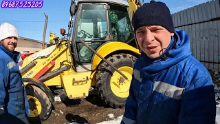 Система стабилизации ковша на экскаватор погрузчик New Holland lb90b