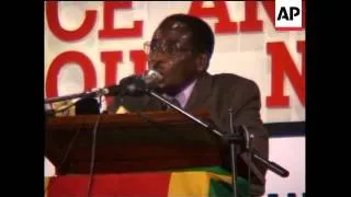 Mugabe critical of British PM Blair in speech