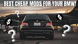 BEST BMW MODS FOR UNDER $20! (CHEAP AND EASY)