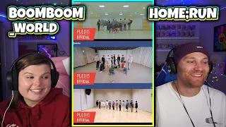 SEVENTEEN BOOMBOOM + _WORLD + HOME ; RUN DANCE PRACTICE REACTION!