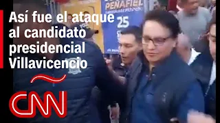 El video del momento del atentado contra Fernando Villvicencio, candidato en Ecuador