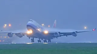 CLOSE UP PlaneSpotting at Amsterdam Schiphol Airport - 38 Landings and Takeoffs