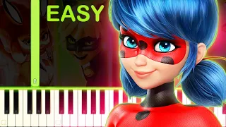 Miraculous Ladybug FULL Theme Song - EASY Piano Tutorial