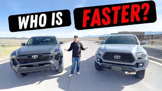 Drag Race & Turning Radius! - 4th Gen vs. 3rd Gen Tacoma