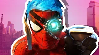 CYBER Spider-Man! (Spiderman PS4 Silver Lining DLC ENDING)