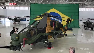 T129 Atak helikopterinin Brezilya’daki ilk uçuş gösterisi