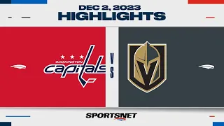 NHL Highlights | Capitals vs. Golden Knights - December 2, 2023