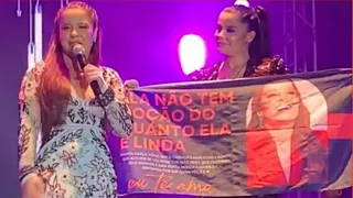 Maraisa ler recado do fã elogiando Maiara no show em Guarapari/ES VEJA O VIDEO