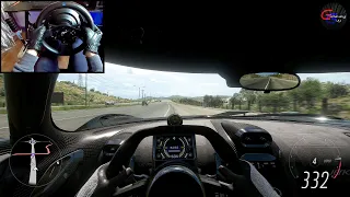 332mph/534kph Koenigsegg Jesko top speed run - Forza Horizon 5 | Thrustmaster T300RS Gameplay