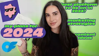 my plans for 2024 (onlyfans, slushy, marketing, social media, content ideas)