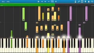 Joe Cocker & Jennifer Warnes - Up Where We Belong - Piano Tutorial - Synthesia