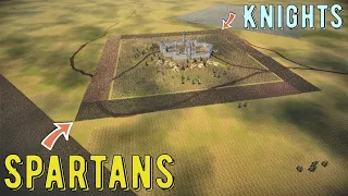355,000 Spartans vs Roman Legion vs 300,000 Knights - UEBS 2