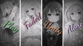 Nightcore -Play x Unity x Faded x Alone mashup switching vocals(lyrics!)