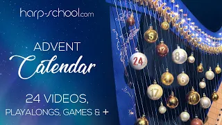 Christmas Advent Calendar for Harpists - by Harp-school.com