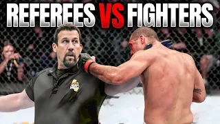 TOP 8 REFEREES VS FIGHTERS IN MMA