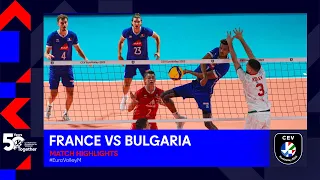 France vs. Bulgaria | Match Highlights 1/8 Finals | CEV EuroVolley 2023