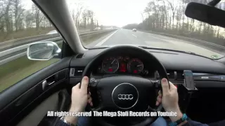 Audi S6 4.2 V8 Avant, on German Autobahn - POV Top Speed Drive