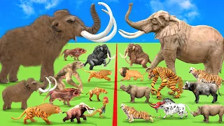 Animal Epic Battle Prehistoric Mammals vs Modern Mammals Animal Revolt Battle Simulator